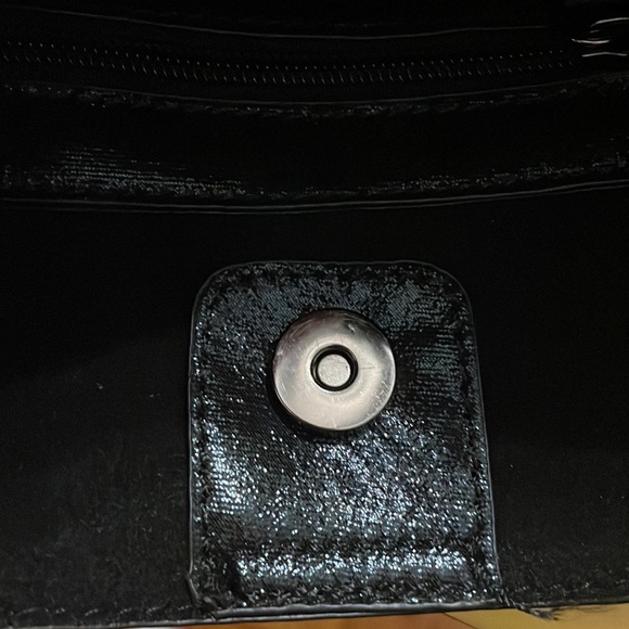 Olivia Miller Faux Leather Handbag with Reverse Sequin Embellishment - Picture 8 of 14